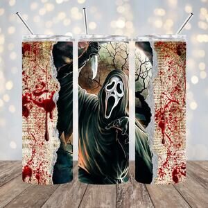 Scream Horror 20oz Tumbler With Straw